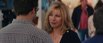 Movie still from “The Guilt Trip” (2012), directed by Anne Fletcher – A person talking to another person; Close Up shot, Over the shoulder angle