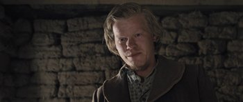 Movie still from “The Homesman” (2014), directed by Tommy Lee Jones – A person with long hair; Close Up shot, Over the shoulder angle