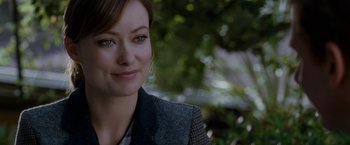 Movie still from “The Incredible Burt Wonderstone” (2013), directed by Don Scardino – A person wearing a jacket; Close Up shot, Over the shoulder angle