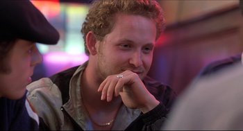 Movie still from “Good Will Hunting” (1997), directed by Gus Van Sant – A person wearing a ring; Close Up shot, Over the shoulder angle