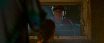 Movie still from “The King of Staten Island” (2020), directed by Judd Apatow – A boy is looking at himself in the mirror; Medium shot, Over the shoulder angle