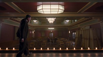 Movie still from “The King's Speech” (2010), directed by Tom Hooper – Wide shot, Low angle