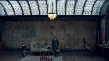 Movie still from “The King's Speech” (2010), directed by Tom Hooper – Wide shot, High angle