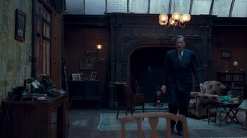 Movie still from “The King's Speech” (2010), directed by Tom Hooper – Wide shot, Over the shoulder angle