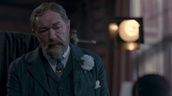 Movie still from “The King's Speech” (2010), directed by Tom Hooper – Close Up shot, Over the shoulder angle