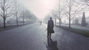 Movie still from “The King's Speech” (2010), directed by Tom Hooper – Wide shot, Low angle