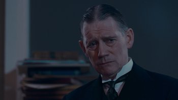 Movie still from “The King's Speech” (2010), directed by Tom Hooper – Close Up shot, Over the shoulder angle