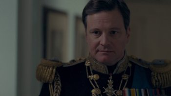 Movie still from “The King's Speech” (2010), directed by Tom Hooper – Close Up shot, Over the shoulder angle