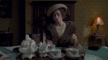 Movie still from “The King's Speech” (2010), directed by Tom Hooper – Medium shot, High angle