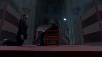Movie still from “The King's Speech” (2010), directed by Tom Hooper – Wide shot, High angle