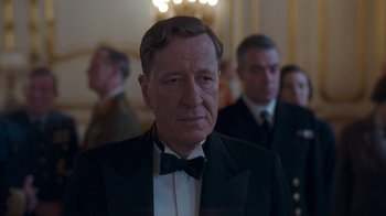 Movie still from “The King's Speech” (2010), directed by Tom Hooper – Close Up shot, Over the shoulder angle