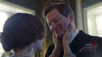 Movie still from “The King's Speech” (2010), directed by Tom Hooper – Close Up shot, Over the shoulder angle