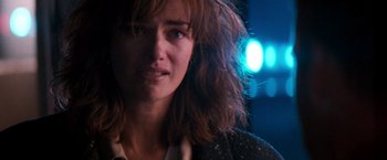 Movie still from “The Last Boy Scout” (1991), directed by Tony Scott – A person wearing a jacket; Close Up shot, Over the shoulder angle