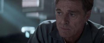 Movie still from “The Last Castle” (2001), directed by Rod Lurie – An older man sitting in front of a window; Close Up shot, Over the shoulder angle