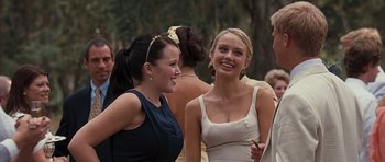 Movie still from “The Last Song” (2010), directed by Julie Anne Robinson – Two young women standing next to each other; Medium shot, Over the shoulder angle