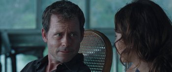 Movie still from “The Last Song” (2010), directed by Julie Anne Robinson – A man and a woman sitting in a chair; Close Up shot, Over the shoulder angle
