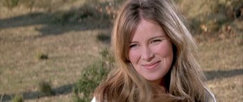 Movie still from “The Lion in Winter” (1968), directed by Anthony Harvey – A person smiling for the camera; Close Up shot, Low angle