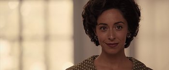 Movie still from “The Longest Ride” (2015), directed by George Tillman Jr. – A woman's face in front of a window; Close Up shot, Over the shoulder angle