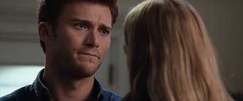 Movie still from “The Longest Ride” (2015), directed by George Tillman Jr. – A person looking at another person; Close Up shot, Over the shoulder angle