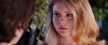 Movie still from “The Lovely Bones” (2009), directed by Peter Jackson – A person with long hair; Close Up shot, Over the shoulder angle