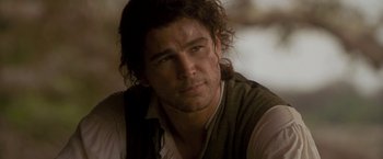 Movie still from “The Lovers” (2015), directed by Roland Joffé – A person with long hair; Close Up shot, Over the shoulder angle