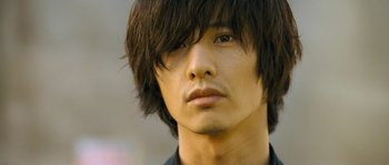 A person with long black hair
