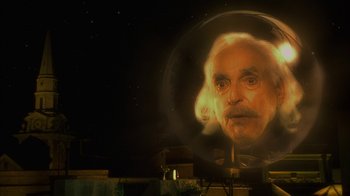 Movie still from “The Master of Disguise” (2002), directed by Perry Andelin Blake – An image of a man that is in the dark; Close Up shot, Low angle