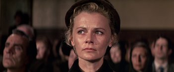 Movie still from “The Molly Maguires” (1970), directed by Martin Ritt – A person wearing a hat; Close Up shot, Low angle