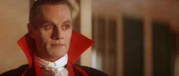 Movie still from “The Monster Squad” (1987), directed by Fred Dekker – A person wearing a costume; Close Up shot, Low angle