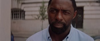 Movie still from “The Mountain Between Us” (2017), directed by Hany Abu-Assad – A person with a beard; Close Up shot, Low angle