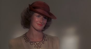 Movie still from “The Natural” (1984), directed by Barry Levinson – A person wearing a hat; Close Up shot, Low angle