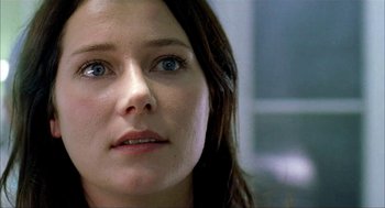Movie still from “The One and Only” (1999), directed by Susanne Bier – A person with blue eyes; Close Up shot, Low angle