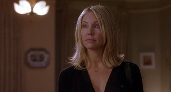 Movie still from “The Perfect Man” (2005), directed by Mark Rosman – A person wearing a black shirt; Close Up shot, Low angle