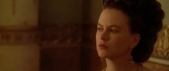Movie still from “The Portrait of a Lady” (1996), directed by Jane Campion – A person wearing a crown; Close Up shot, Over the shoulder angle