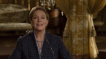 Movie still from “The Princess Diaries” (2001), directed by Garry Marshall – A person wearing a jacket; Medium shot, Over the shoulder angle