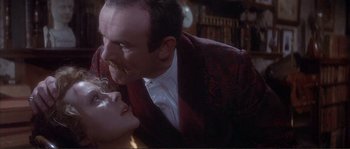 Movie still from “The Private Life of Sherlock Holmes” (1970), directed by Billy Wilder – A man and a little girl in a room; Close Up shot, Over the shoulder angle