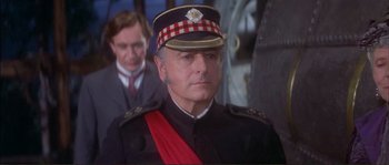 Movie still from “The Private Life of Sherlock Holmes” (1970), directed by Billy Wilder – A person wearing a uniform; Close Up shot, Low angle