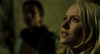 Movie still from “The Ring” (2002), directed by Gore Verbinski – A person looking at the camera; Close Up shot, Low angle