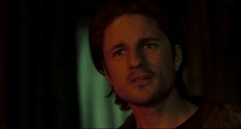 Movie still from “The Ring” (2002), directed by Gore Verbinski – A person with long brown hair; Close Up shot, Low angle