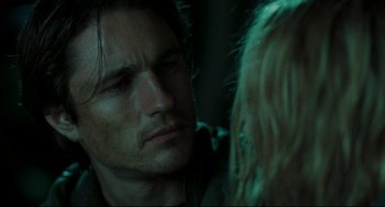 Movie still from “The Ring” (2002), directed by Gore Verbinski – A person talking to another person; Close Up shot, Over the shoulder angle