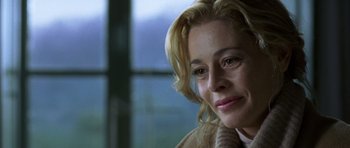 Movie still from “The Sea Inside” (2004), directed by Alejandro Amenábar – A person with blonde hair; Close Up shot, Over the shoulder angle