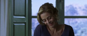 Movie still from “The Sea Inside” (2004), directed by Alejandro Amenábar – A person sitting in front of a window; Close Up shot, Low angle