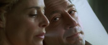 Movie still from “The Sea Inside” (2004), directed by Alejandro Amenábar – A man and a woman's face; Extreme Close Up shot, Over the shoulder angle