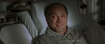 Movie still from “The Sea Inside” (2004), directed by Alejandro Amenábar – A person laying in a bed; Close Up shot, High angle