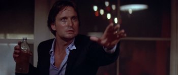 Movie still from “The Star Chamber” (1983), directed by Peter Hyams – A person holding his hand up; Close Up shot, Low angle