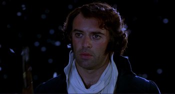 Movie still from “The Talented Mr. Ripley” (1999), directed by Anthony Minghella – A person wearing a jacket; Close Up shot, High angle