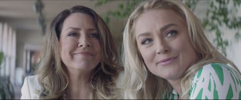 Movie still from “The Tribes of Palos Verdes” (2017), directed by Brendan Malloy – Two beautiful women standing next to each other; Close Up shot, Low angle