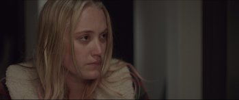 Movie still from “The Tribes of Palos Verdes” (2017), directed by Brendan Malloy – A young woman sitting in front of a mirror; Close Up shot, Over the shoulder angle
