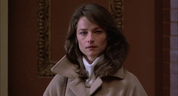 Movie still from “The Verdict” (1982), directed by Sidney Lumet – A person wearing a coat; Close Up shot, Low angle