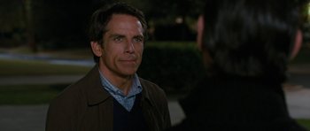 Movie still from “The Watch” (2012), directed by Akiva Schaffer – Ben stiller in a scene from the movie zoolander; Close Up shot, Over the shoulder angle